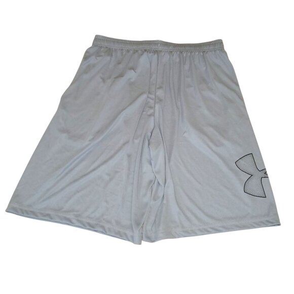 Under Armour Men's Medium Shorts Gray 10" Inseam Loose Fit UA Tech Pockets - Picture 1 of 3